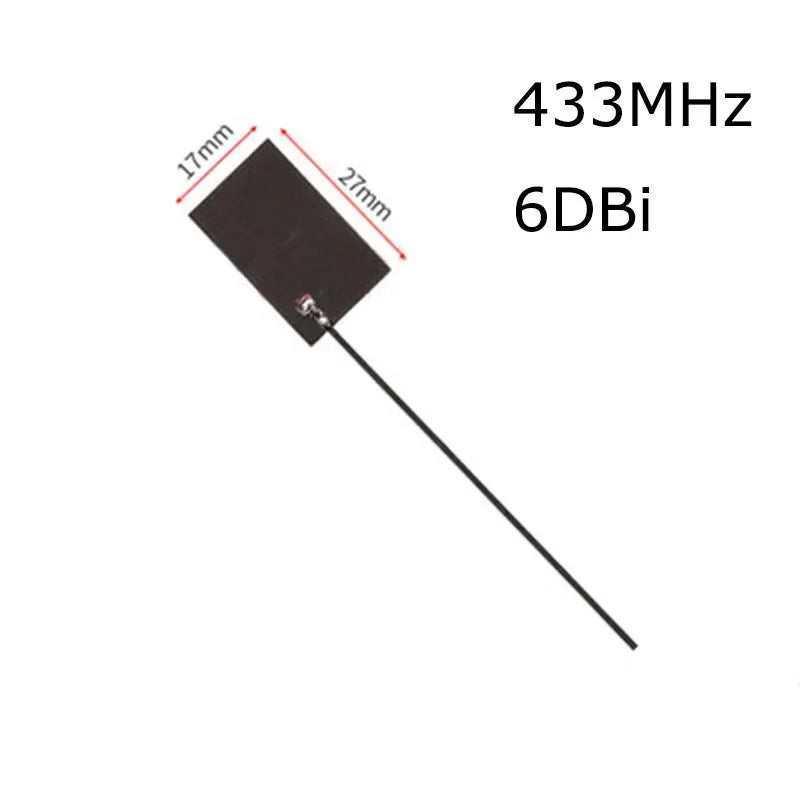 1pcs 433MHz Internal Antenna Lora Singal Amplifier Built-in Spring FPC PCB Patch Antenna 8dbi Booster for Wireless Data Module