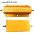 1pcs RX24 200W Aluminum Power Metal Shell Case Wirewound Resistor 1R 2R 4R 8R Ohm