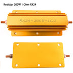 1pcs RX24 200W Aluminum Power Metal Shell Case Wirewound Resistor 1R 2R 4R 8R Ohm