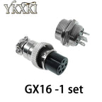 2-5PCS GX16 2P 3P 4P 5P 6P 7P 8P 9P 10Pin Male/Female Docking Aviator Aviation Plug Rear Nut Socket Connector
