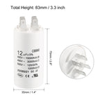 1Pcs CBB60 Run Capacitor 8uF-80uF 450V AC Double Insert 50/60Hz Cylinder White for Air Compressor Water Pump Motor
