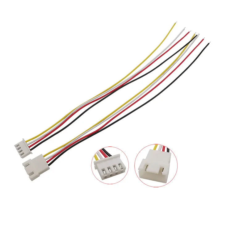 10Pcs Micro JST XH 2.54mm Pitch 2/3/4/5/6 Pin Male Plug / XH2.54 Female Socket Extension Lead Wire Cable Connector 20CM 26AWG