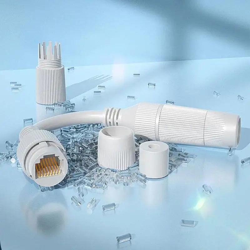Outdoor Ethernets Couple RJ45 Waterproof Connectors IP67 Ethernets Networks Connectors Waterproof RJ45 Couplers Header