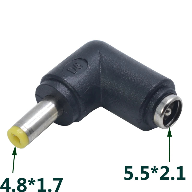 Common DC Power Male to Female 6.0*4.4 / 4.0x1.7 / 3.5*1.3 / 5.5*2.5 To 5.5*2.1 Plug Converter Notebook Laptop Adapter Connector