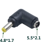 Common DC Power Male to Female 6.0*4.4 / 4.0x1.7 / 3.5*1.3 / 5.5*2.5 To 5.5*2.1 Plug Converter Notebook Laptop Adapter Connector