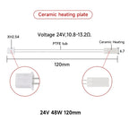 For Bambu Lab X1/X1-Carbon X1C Thermistor NTC100K Heating Sheet For Bambu Hotend Heater Cartridge 24V 3D Printer Parts