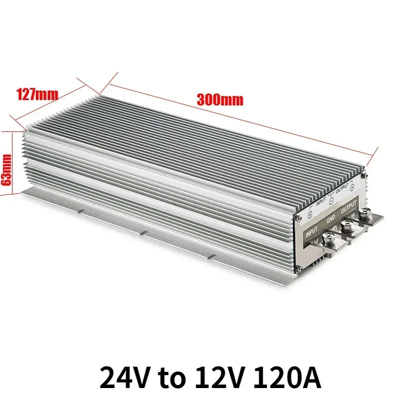 24 Volt to 12 Volt 24V to 12V 85A-300A Step Down Converter Voltage Regulator DC/DC Buck Transformer Power Supply CE Waterproof