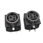 5/10Pcs DIN 3P/4P Horizontal Socket S Terminal MPC Power PS2 Full Plastic Connector 3/4 Core Adapter for Electronics
