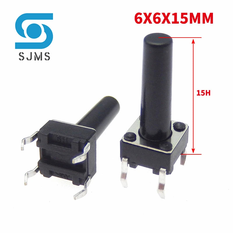 20/50PCS 6X6 6X6X5mm DIP 4Pin Tactile Micro Push Button Switch 6*6*4.3/5/6/7/8/9/10/11/12/13MM Micro Touch Button Power Switches