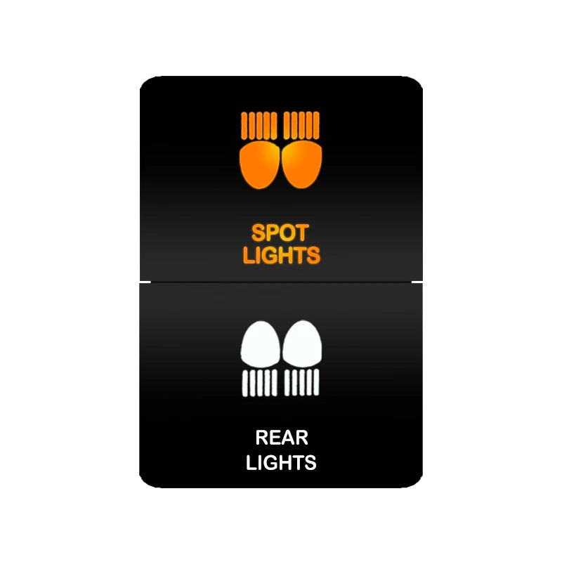 Car Push Switch Dual ON OFF Button Led Bar Roof Lights Fog Spot Driving Lights Button For Toyota 4Runner Hilux RAV4 Prado Camry