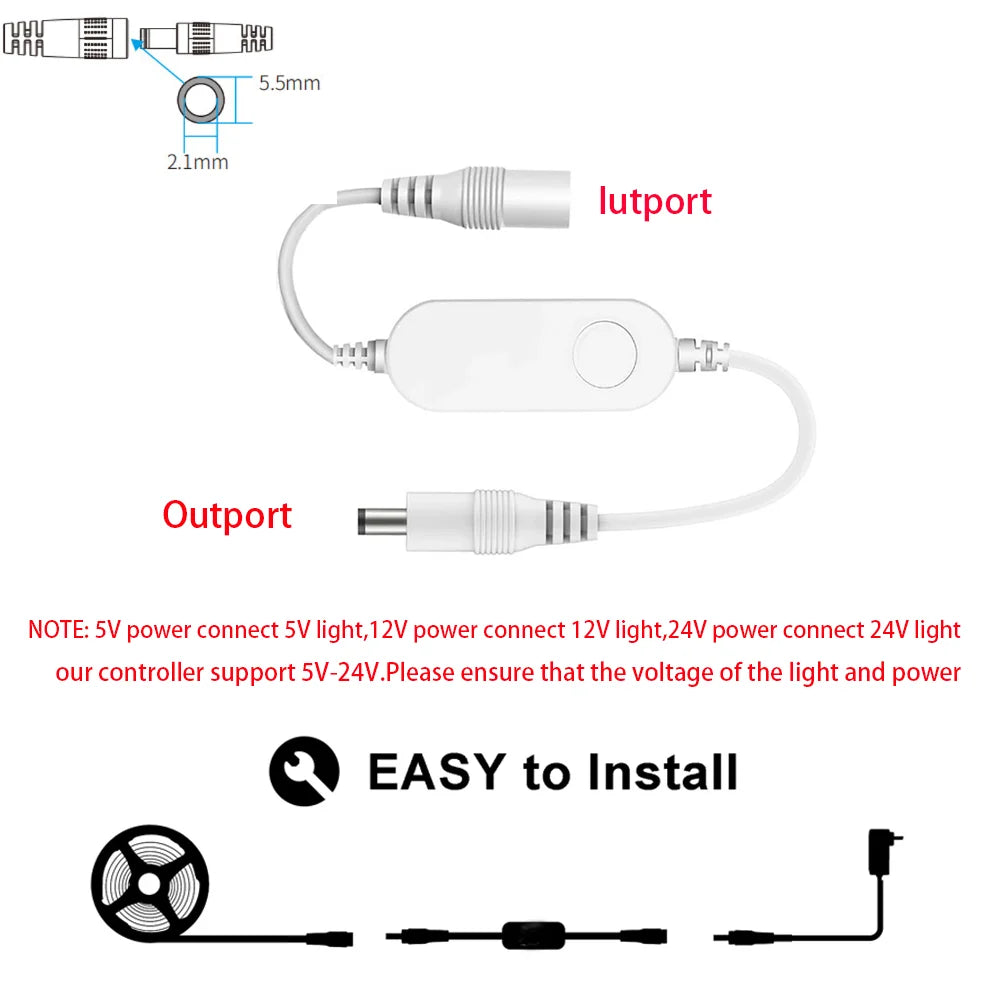 Zigbee 3.0 Smart LED Controller DC5V 12V 24V Dimmer Single Color CCT RGB RGBW RGBCCT LED Strip for Tuya Alexa SmartThings 2mqtt