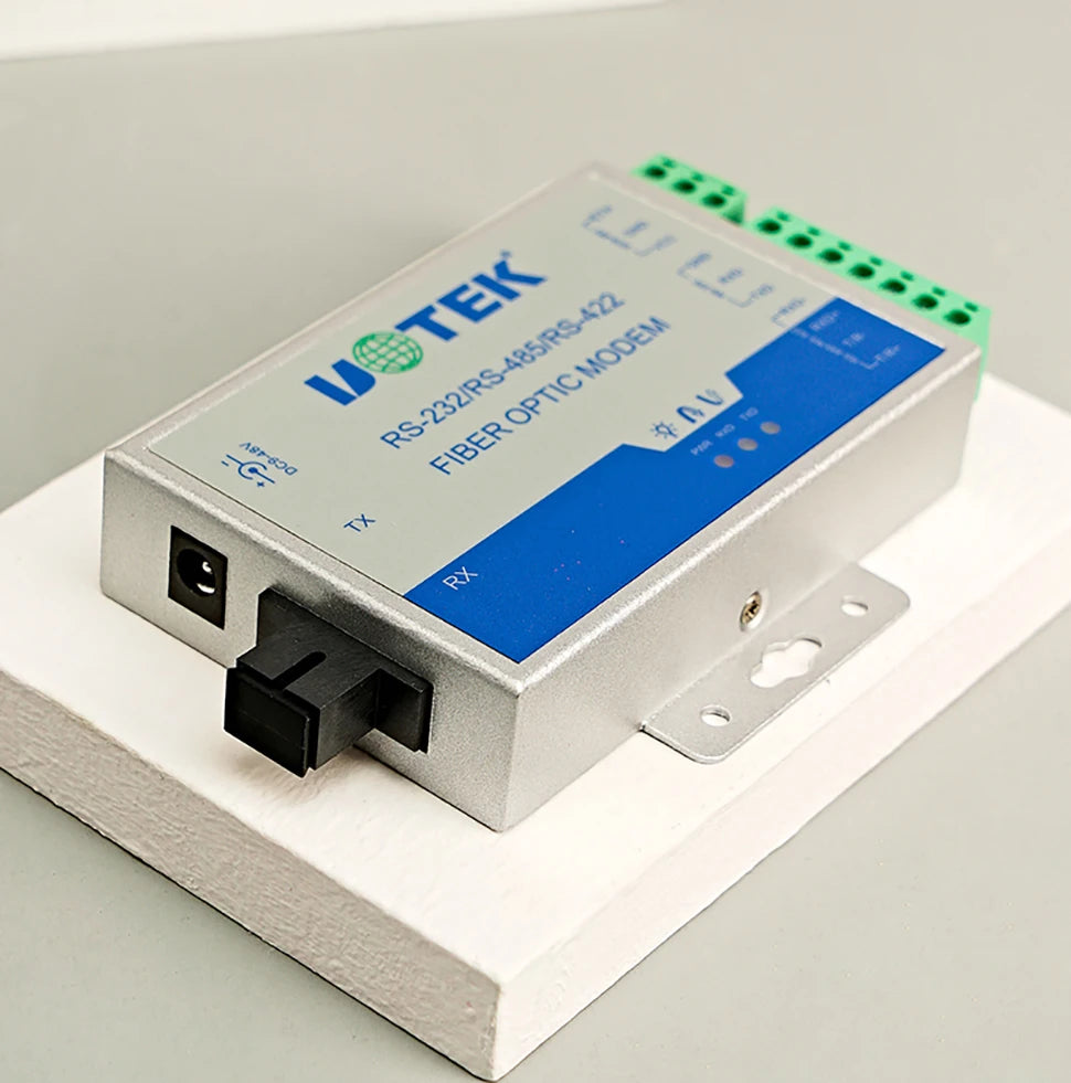 UOTEK Fiber Transceiver RS232 RS485 RS422 20KM SC Port RS-232 RS-485 RS-422 to Fibre-optical Converter UT-2577SM UT-2578SM