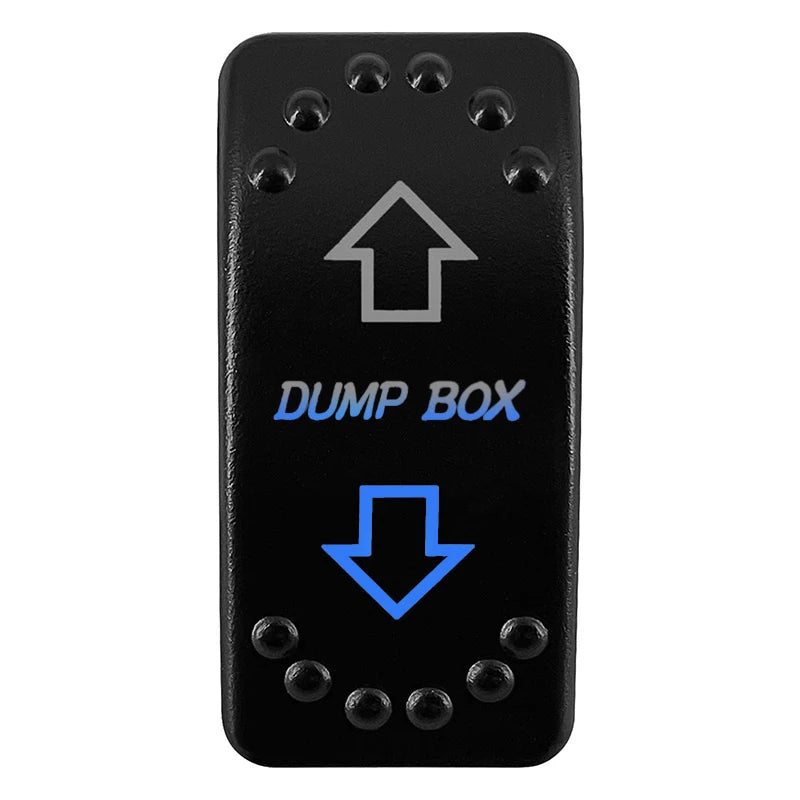 12V/24V Waterproof DPDT Momentary Rocker Switch ON-OFF-ON Arrows Winch In/Out Up/Down Toggle for Jeep, Dump Trailer, Truck, Boat