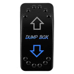 12V/24V Waterproof DPDT Momentary Rocker Switch ON-OFF-ON Arrows Winch In/Out Up/Down Toggle for Jeep, Dump Trailer, Truck, Boat