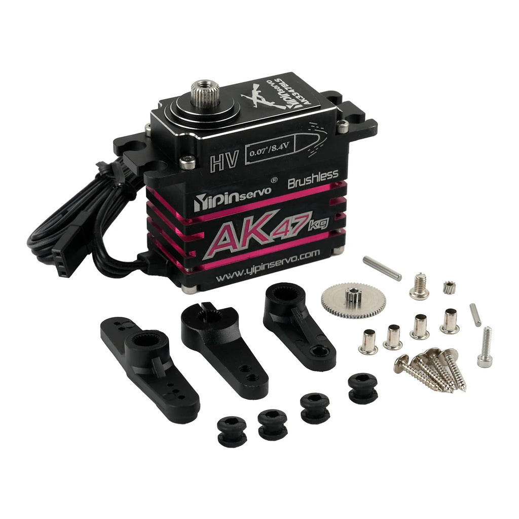 GXservo Waterproof Brushless Servo Metal Stainless Steel Gear 47kg High Torque 0.07sec Motor For Traxxas TRX4 Axial SCX10 RC Car