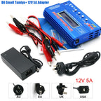 IMAX B6 80W B6 Charger Balance Charger Digital LCD Screen Lion LiFe Nimh Nicd PB Lipo Battery Discharger AC Power 12V 5A Adapter