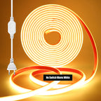 220V Dimmable COB LED Neon Strip Light 288Leds/M IP67 With Switch/Dimmer EU Plug Flexible Adhesive Tape for Home Garden Lighting