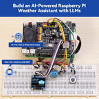 SunFounder AI Fusion Lab Kit for Raspberry Pi 5/4/3B+/Zero 2w, LLMs ChatGPT/Gemini/Grok, YOLO&OpenCV & MediaPipe, Python