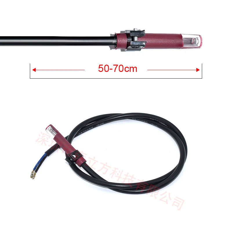 Ordinary QRB1 Flame Detector Photosensitive Electric Eye Burner Detection Photoresistor Red QRB1 Photocell for Burner