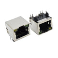 10P Network Interface Connector LED Light Network Port Female Socket RJ45 Network Socket with Light 8P8C Network Port Connector