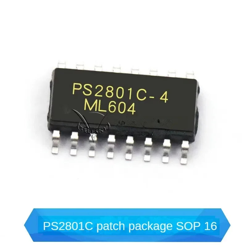 10pcs PC817B EL817C PC817A PS2501 PS2801 PC817C PC817 SOP-4 DIP-4 SOP-16 Transistor Output Optocoupler
