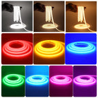 220V COB Strip White /Red /Ice Blue /Pink /Yellow /Purple Waterproof Home Decor Outdoor Lamp Flexible LED Neon Ribbon Light