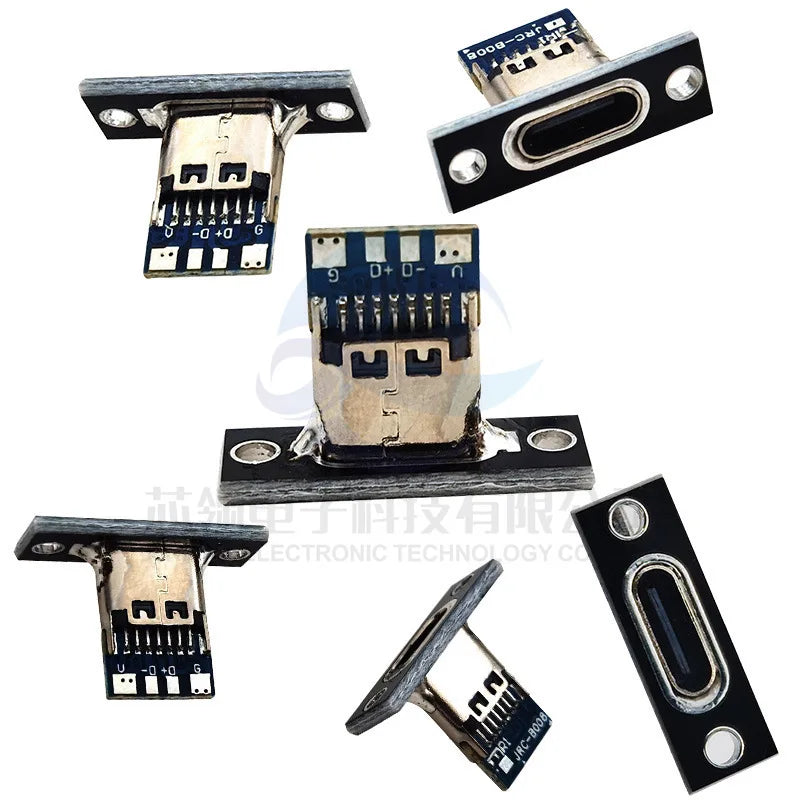 TYPE-C Female Base with Fixed Plate Charging Data Interface USB3.1 Turn the Test Board into 2.54MM Socket