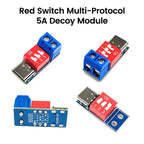 PD Trigger Module Type-C Fast Charging Test Board 5-20V Adjustable USB-C Power Detector Voltmeter for Power Bank 100W PD3.0 QC4+