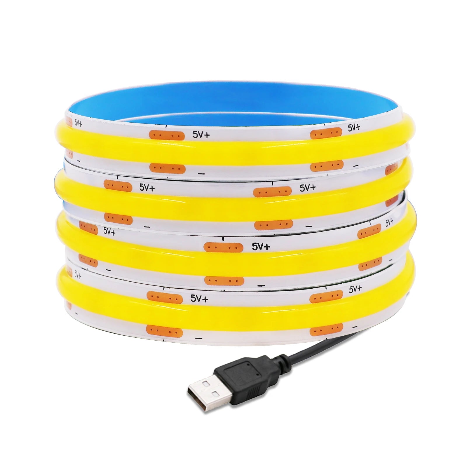 DC5V USB COB Led Strip Light White/Pink/Red/Yellow/Ice Blue/Green 8MM 320LEDs/M Flexible Night Light for Home Decor TV Backlight