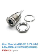 mini usb connector 5 pin Type B female DIP 2 straight-pin PCB soldering socket jack in-line connector