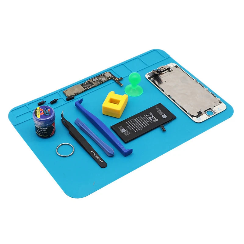 ESD Heat Insulation Soldering Mat Computer Phone Repair Tool Kit Working Repair Pad Heatresistant Maintenance Platform Job Tools