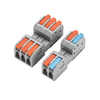 10PCS Docking Mini Quick Wire Connector Universal Compact Electrical Wiring Connectors Push-in Butt Conductor Terminal Block