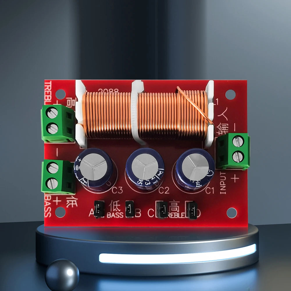 YLY-2088 2 Way Crossover Filters Module 400W Audio Speaker Frequency Divider Adjustable Full Range Treble Bass Welding Free