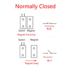 5PCS Magnetic Door Window Contact Sensor Alarm Reed Switch Security Home Burglar Alarm NO/NC Magnetic Switch Easy to Install