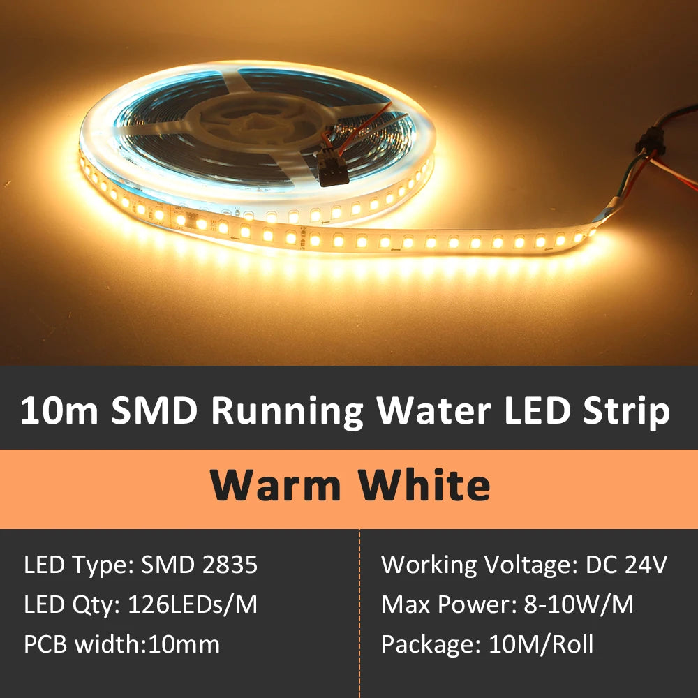 WS2811 Horse Race Running Water Led Strip 24V COB 360LEDs/M SMD 120LEDs/M Touch Controller Sync Controller 1to4 1to8 Sequential