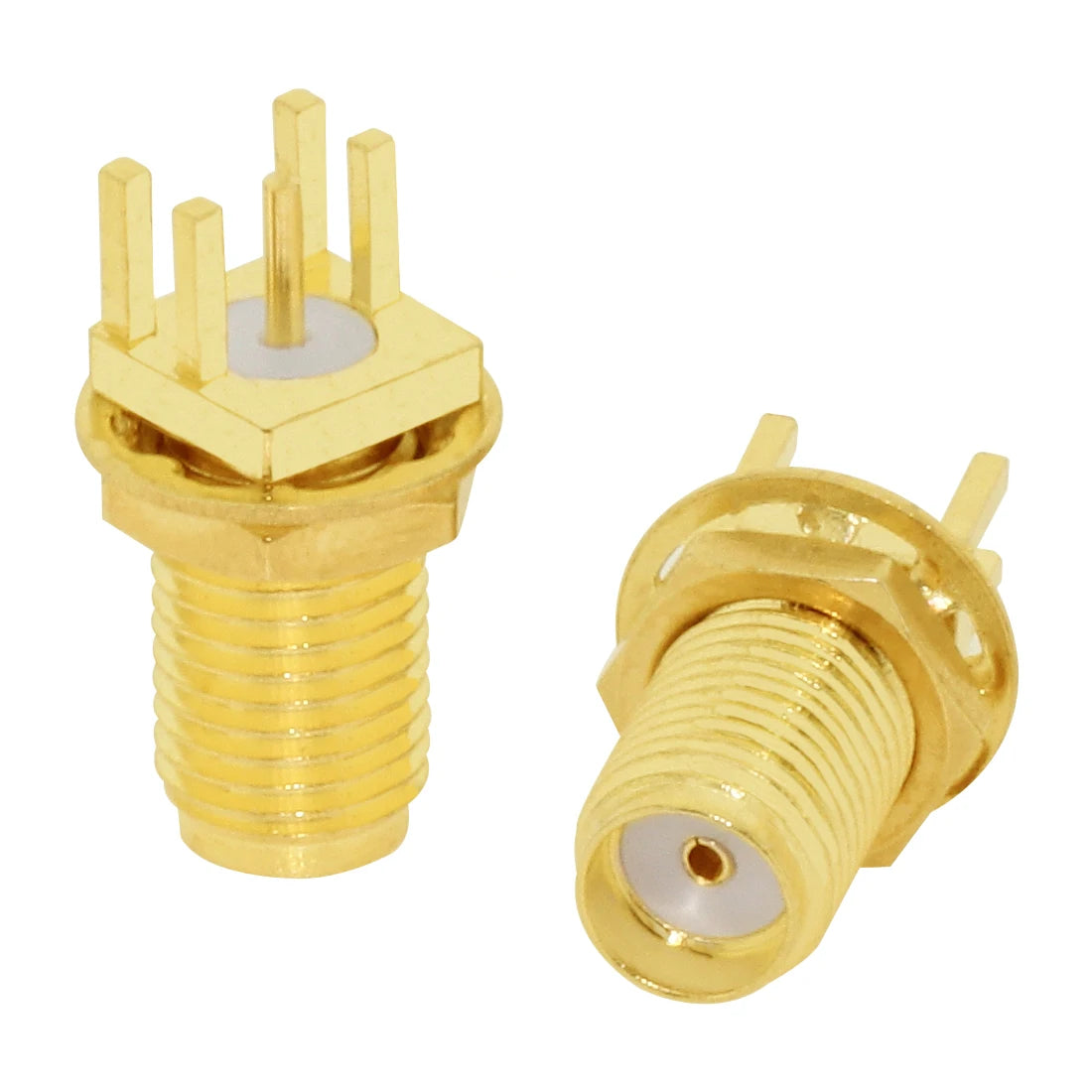 1PC SMA Male/ Female RF Coax Connector PCB 2-Hole Panel Mount Solder Post Wire Terminal Adapter Goldplated Wholesale Price