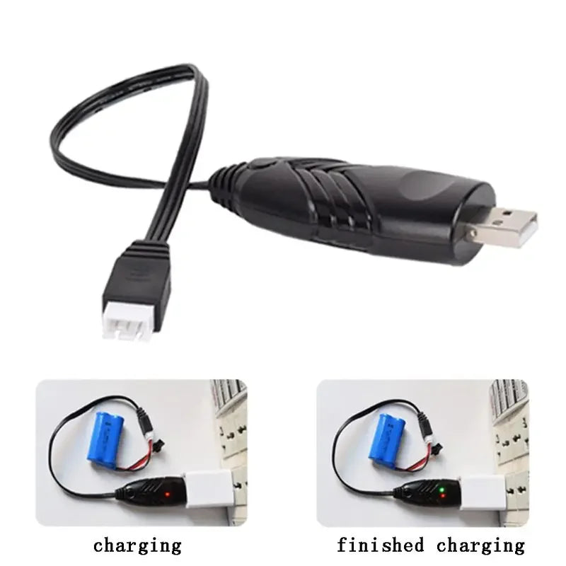 7.4v Charger XH-3P 2S Lipo Battery Fast Charging Electric for Cars RC Drone Toys Spare parts USB Charger 2000/1000/500mA