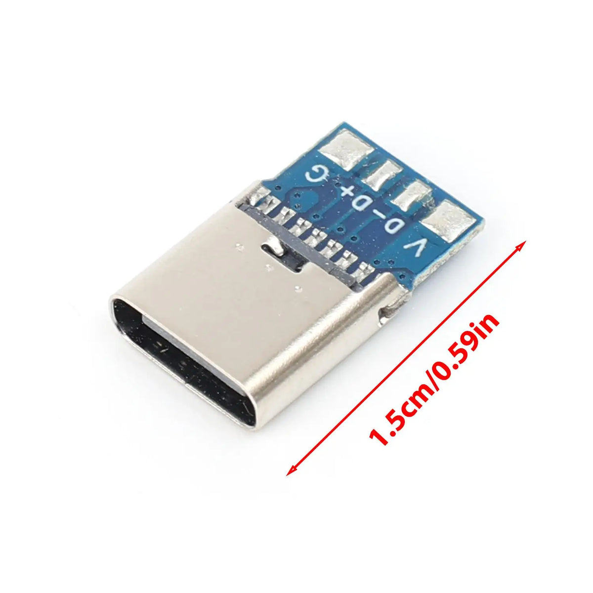 5/6Pin Usb Electric Terminals Welding DIY Data Cable Support PCB Board Type C Female Connectors Jack with Dual 5.1K Resistors