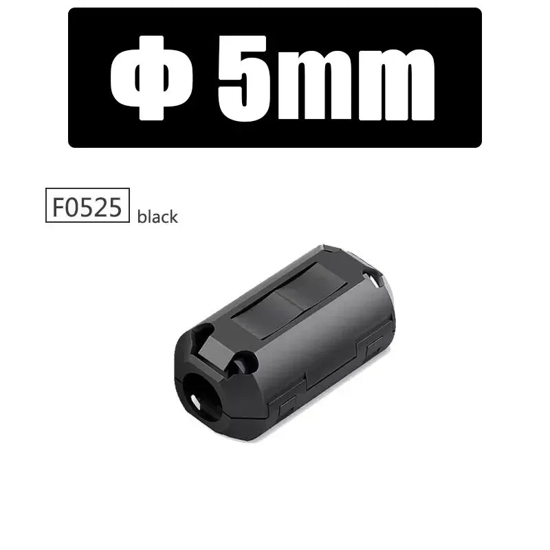 10Pcs High - Performance Ferrite Core Ring Choke 3.5/5/7/9/13/15mm Noise Suppressor for HDMI and Audio Cables Ferrite Bead Clamp