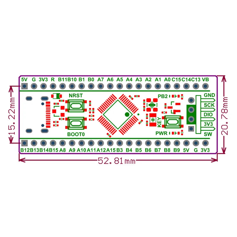 STM32F103C8T6 STM32F103CBT6 STM32F103 STM32F1 Bluepill Plus ARM STM32 Minimum System Development Board Module