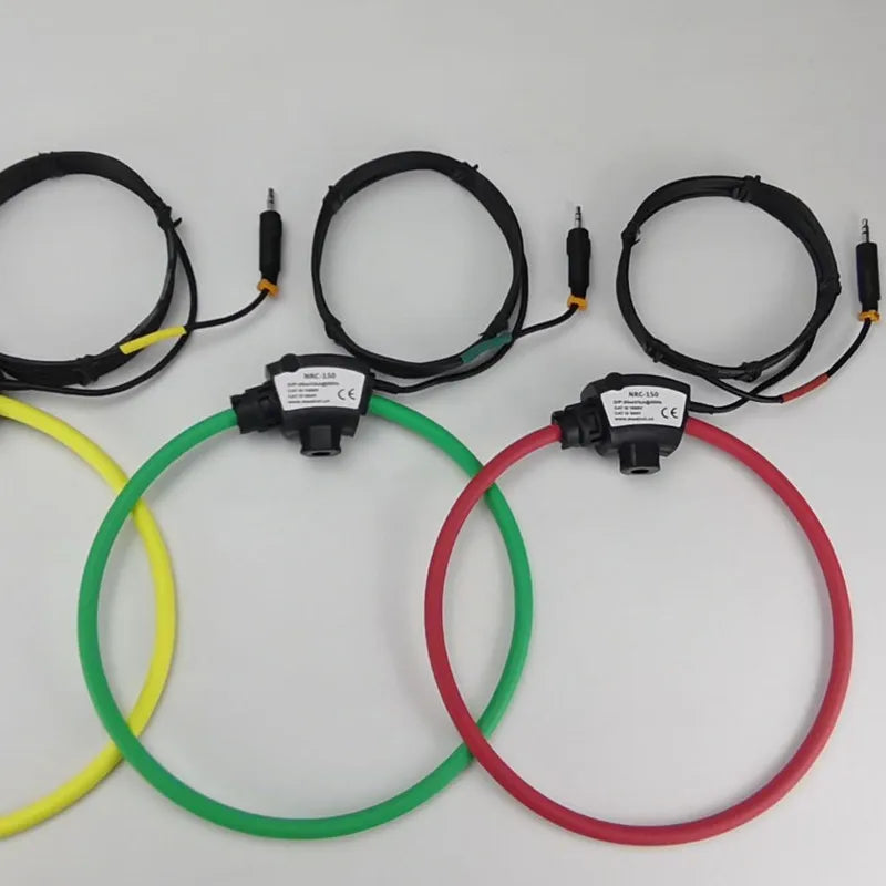 3PCS Nrc100 Flexible CT Current Clamp 100mV/kA Air-Cored Current Sensor Transformer Rogowski Coil With Cable Ties
