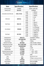 GX3260BLS 60KG 8.4V High Torque All Steel Helical Gear Digital Servo Brushless Motor 25T Metal Servo Arm for Robot Crawler Cars