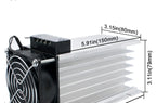 LCTC Radiator With Fan For Three Phase Solid State Relay SSR Heat Sink 100A 120A 3-phase Relay DC 48V Y-150