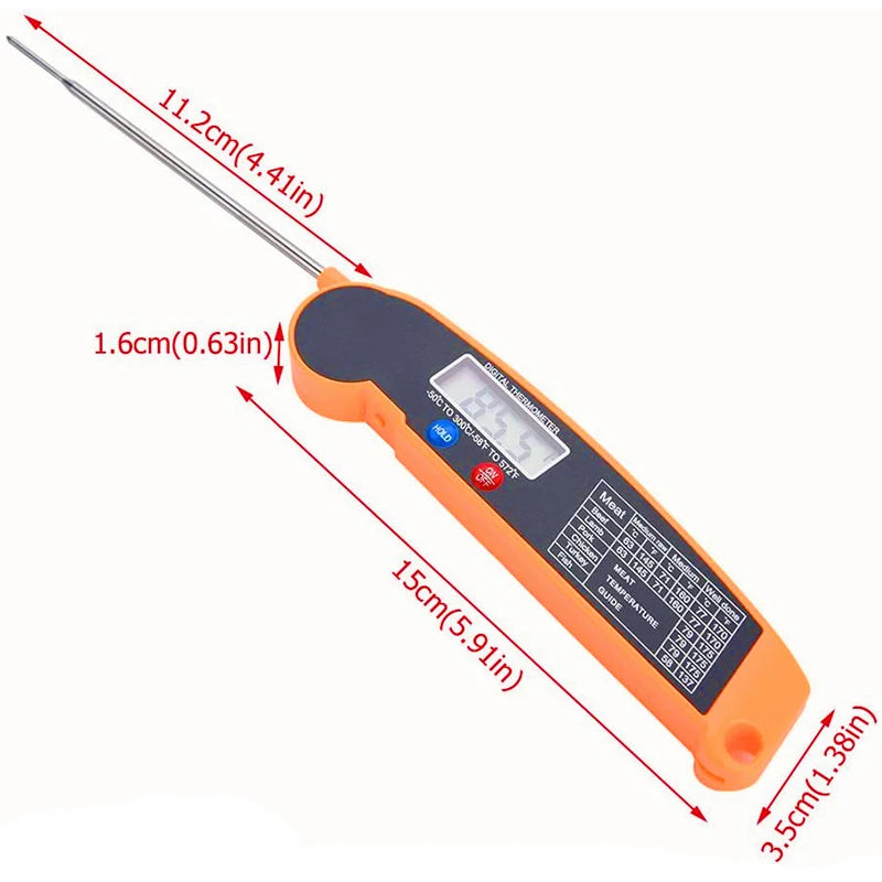 Probe Type Meat Thermometer Digital Kitchen Thermometer Cooking Milk Food BBQ TP300 Electronic Food Temperature Gauge Tools