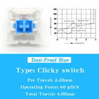 50/100pcs Keyboard Switch Keyboard Clicker Key Replacement 3 Pin Tactile Switch Plastic For Replacement Accessories