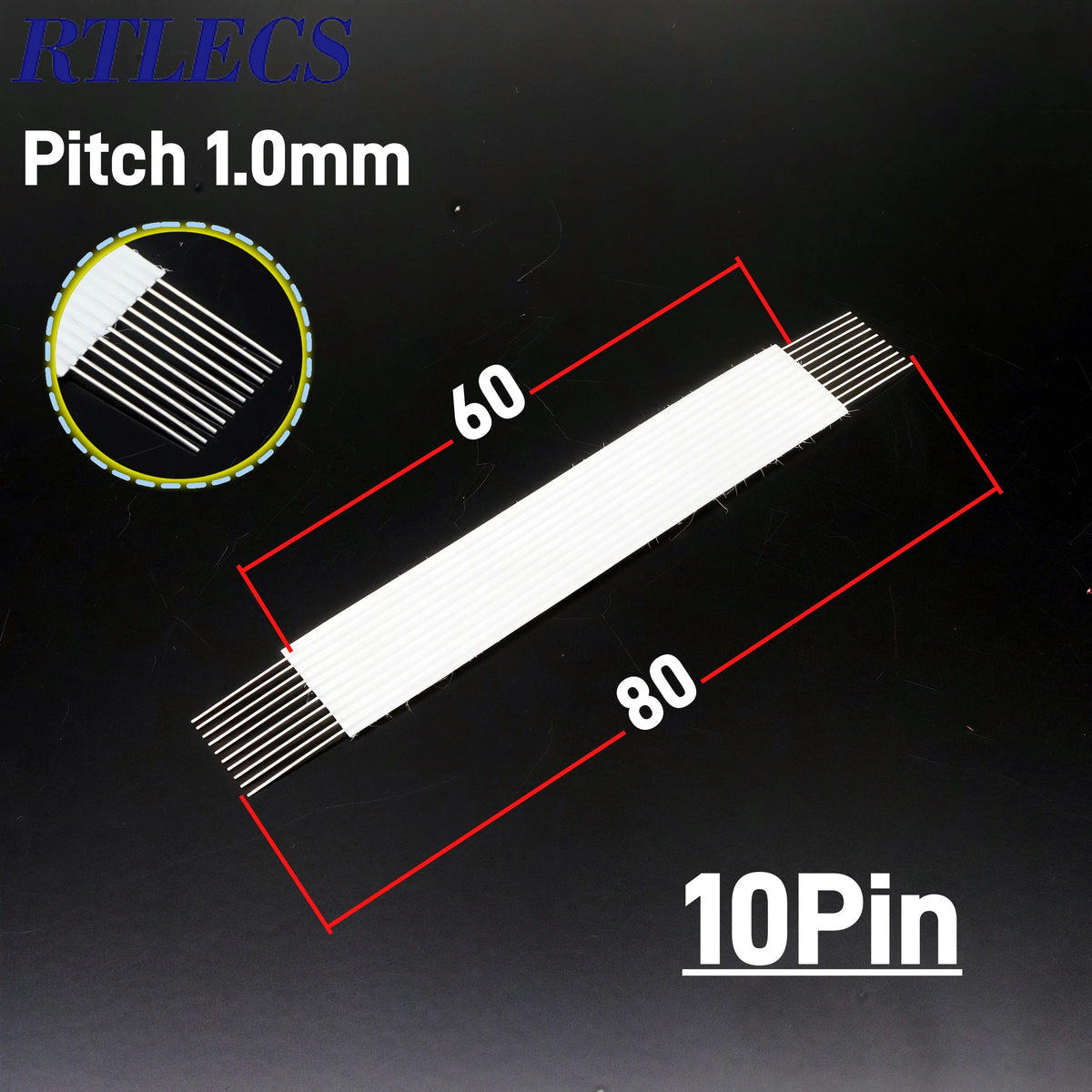 1.0 2.54 MM FPC FFC Flexstrip Cable Jumper 8 10 12 13 24 Pin JSN-2.54 Solder PCB Through Hole Nomex Insulator 24 AWG 3.0A