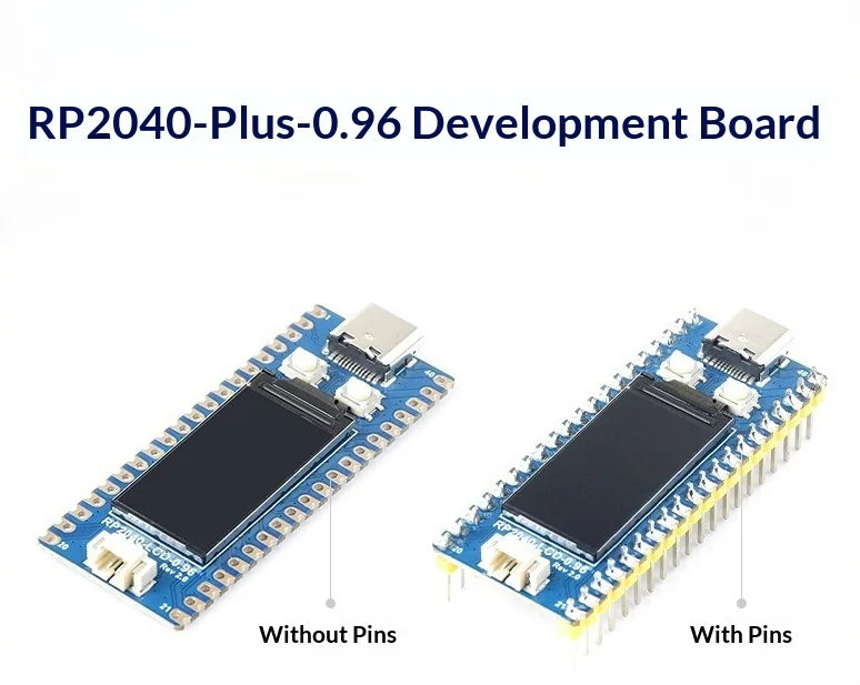 Rp2040 0.96 Lcd Development Board with Pin Header Compatible with Raspberry Pi Pico