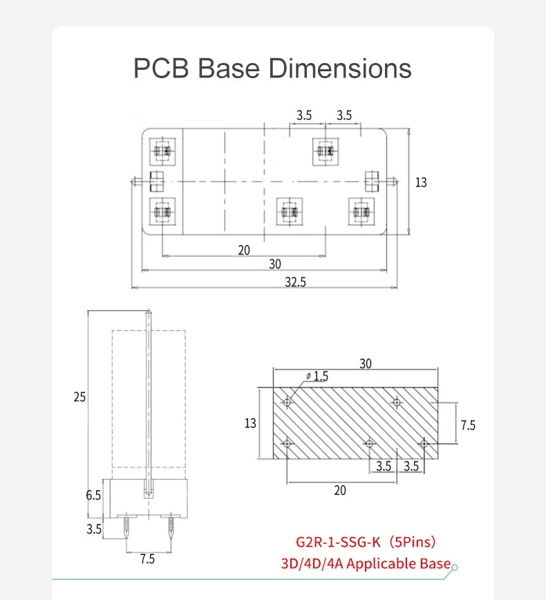 ENMG PCB Mount Solid State Relay, SSK10D6132 Miniature Pin-Type DC Control DC/AC 24V Printed Circuit Board Mount Plug-in Type.