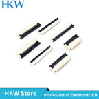 10pcs 0.8mm Pitch Under Clamshell Socket FPC FFC Flat Cable Connector 24P 30P 32P 34P 36P 40P