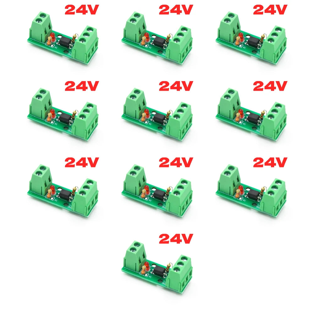 1 Channel Way Optocoupler Isolation Module PC817 3V-5V 12V 24V Photoelectric Isolator Rail Holder PLC Drive Motor Board